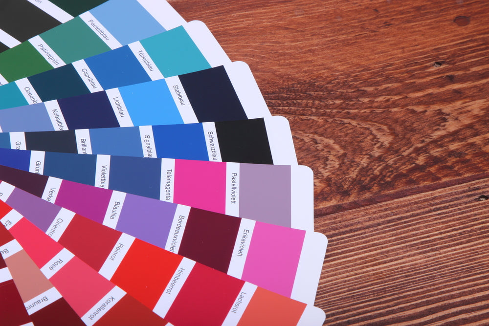 wzornik kolorów z palety ral